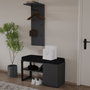 Hanah Home Lion - Juego de Soporte para Pasillo Antracita